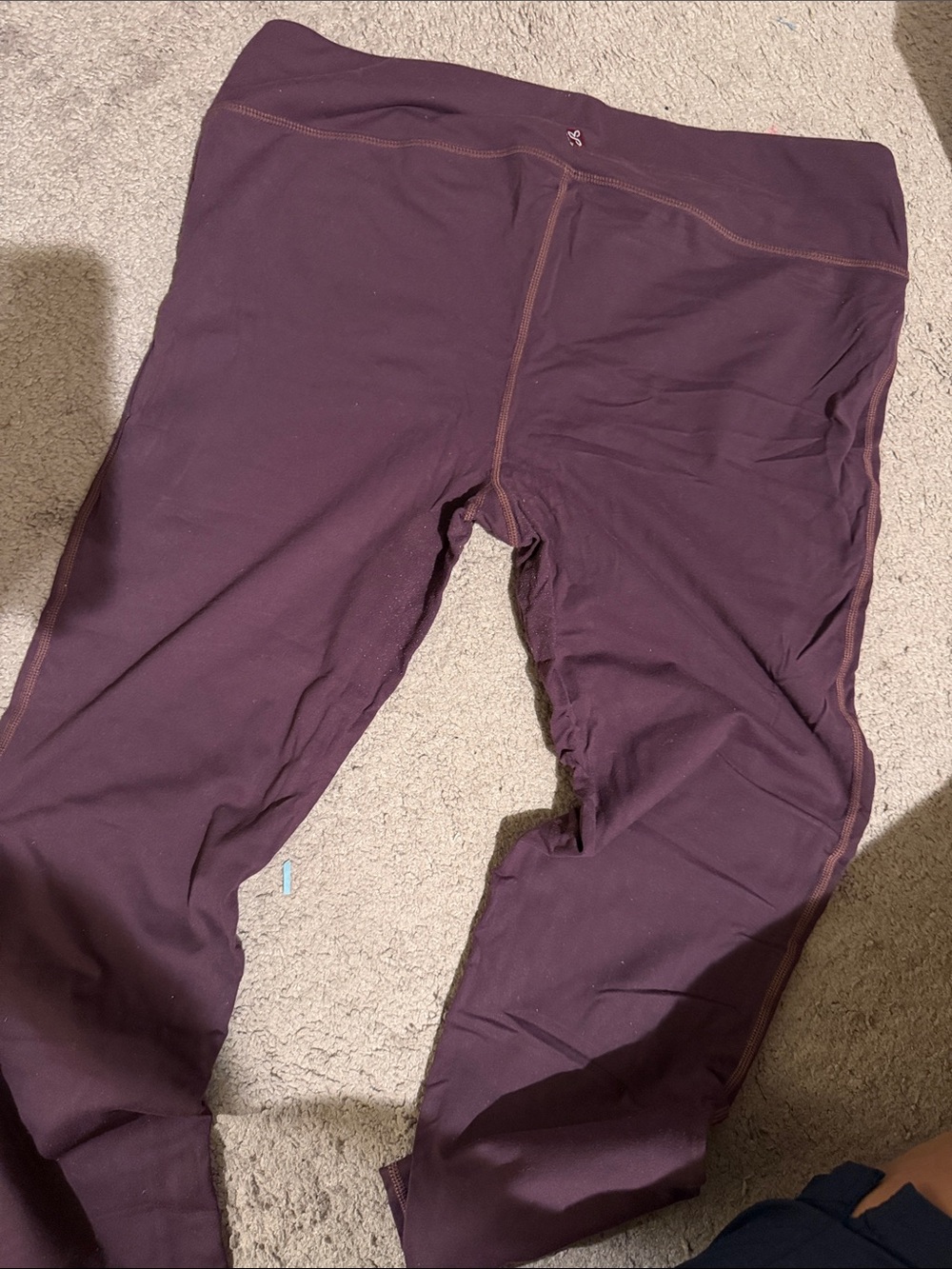 Prana Plum High-Rise Stretch Leggings